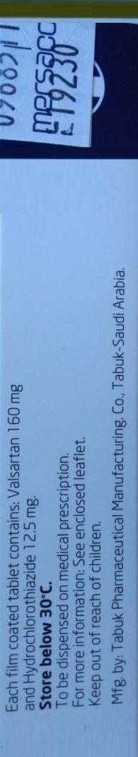 Co-Tabuvan 160/12.5mg